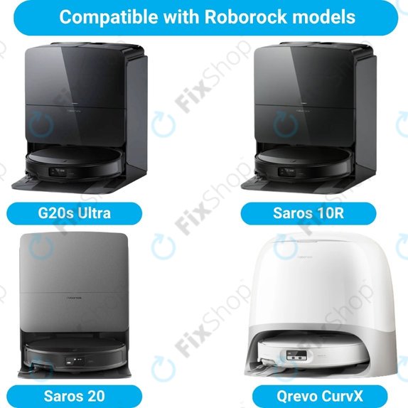 Σετ ανταλλακτικών για Roborock G20s Ultra, Saros 10R, 20 (1x Κύρια βούρτσα, 2x Φίλτρο, 2x Πλαϊνή Βούρτσα, 4x Πανί Σφουγγαρίστρας, 2x Σακούλα σκόνης)