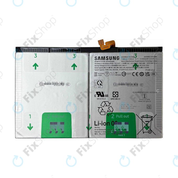 Battery για Samsung Tab S10+ X820, X826B, EB-BX828ABE, GH82-35927A, 10900mAh, Genuine Service Pack