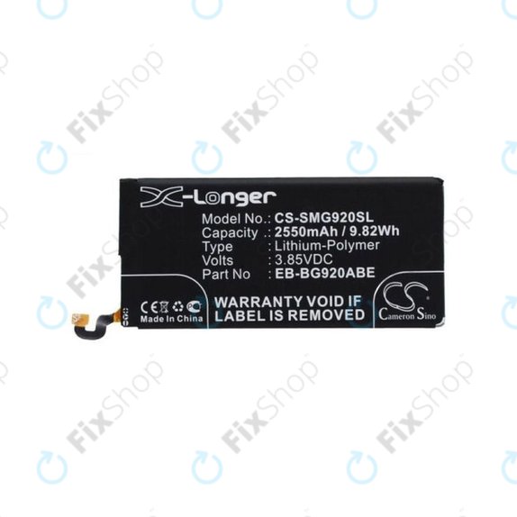 Μπαταρία για Samsung S6 G920F, EB-BG920ABE, 2500mAh, HQ