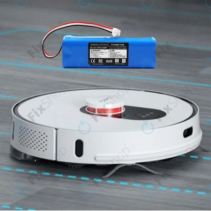 Μπαταρία για Xiaomi EVA, EVE Plus, Viomi S9, Dreame D10 Plus, L10, Lenovo T1 Pro, Lydsto R1, R1 Pro, S1, S1 Pro, XJT-2P4S-5200, 14.4V, 5200mAh