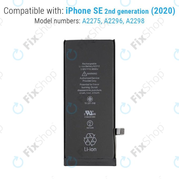 Μπαταρία για iPhone SE (2nd Gen 2020), A2312, 1821mAh, Service Pack