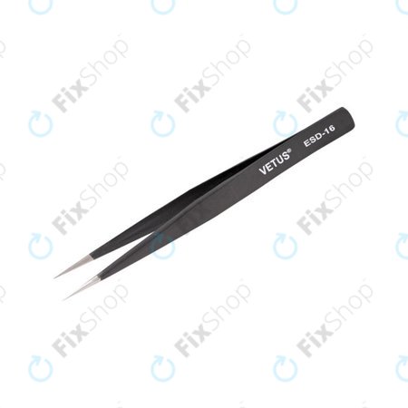 Μεταλλική Αντιστατική Λαβίδα με Ευθεία-Αιχμηρή Μύτη (128mm) για Vetus ESD-16