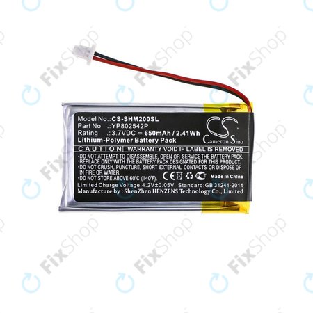 Μπαταρία για Sena SMH-10s, SMH-20s, 650mAh, Li-Pol, 3.7V, YP802542P, HQ
