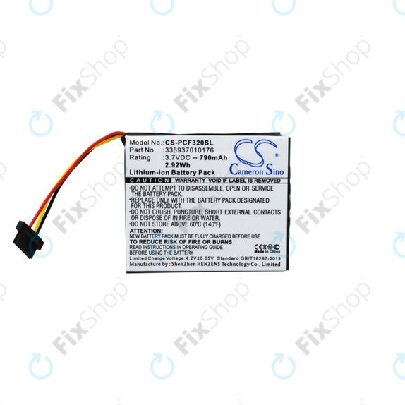 Μπαταρία για Pioneer AVIC-F320BT, 790mAh, Li-Ion, 3.7V, 338937010176, HQ