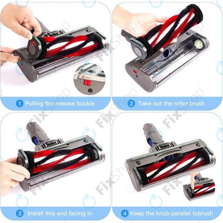 Κεφαλή Δαπέδου με Φως LED για Dyson V-series | Outsize