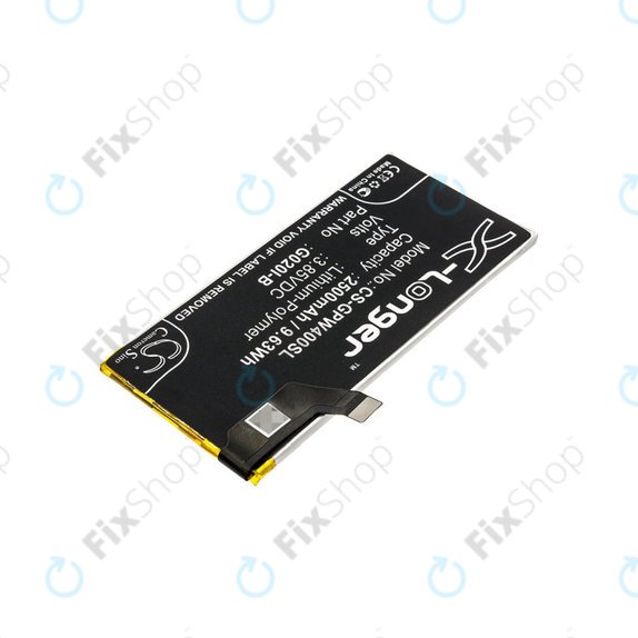 Μπαταρία για Google Pixel 4, 2500mAh, Li-Pol, 3.85 V, G020I-B, HQ