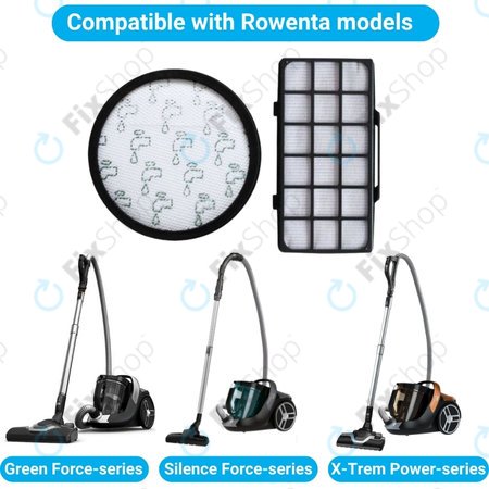 Φίλτρο HEPA + Πλενόμενο Φίλτρο Σκόνης (ZR006001) για Rowenta Silence Force | X-Trem Power