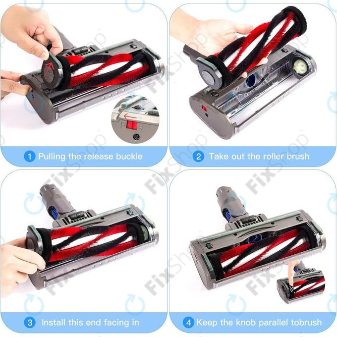 Κεφαλή Δαπέδου με Φως LED για Dyson V-series | Outsize