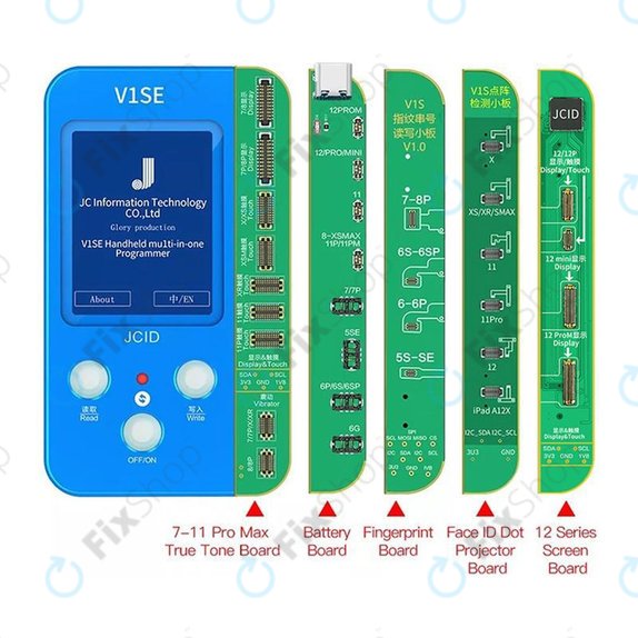 Προγραμματιστής JC V1SE + Πλακέτες LCD, Μπαταρίας, Δακτυλικού Αποτυπώματος, Face ID & 12-series για iPhone 7 - 12 Pro Max