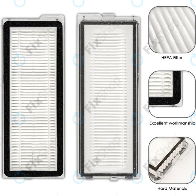 Φίλτρο HEPA, 2 τεμ. για Xiaomi Roborock Qrevo Curv, Qrevo Edge, Qrevo MaxV, Qrevo Pro, Qrevo Plus, QV-series