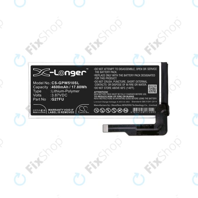 Μπαταρία για Google Pixel 5A, G27FU, 4600mAh, HQ