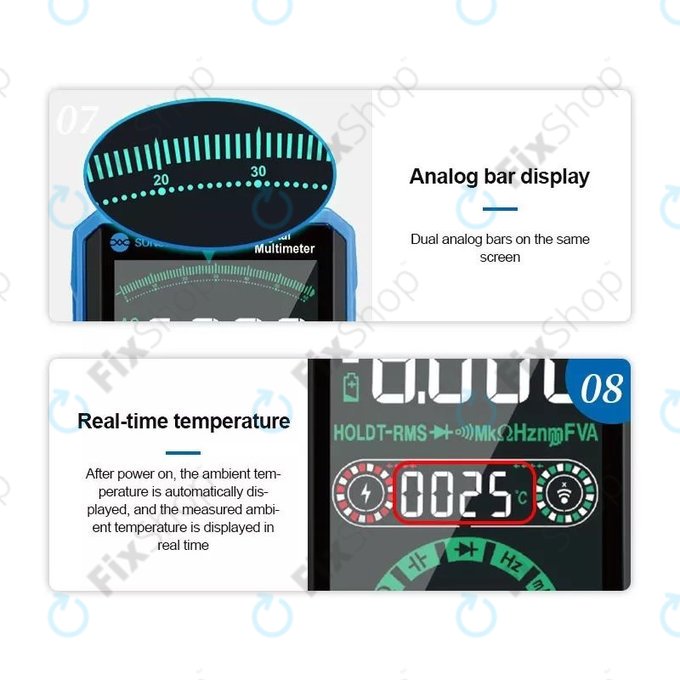 Πολύμετρο Αφής Sunshine DT-21N