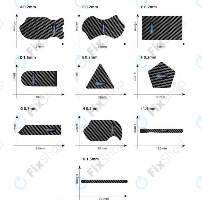 iFixes - Εργαλείο Άνοιγματός Υπερλεπτό από Άνθρακα B