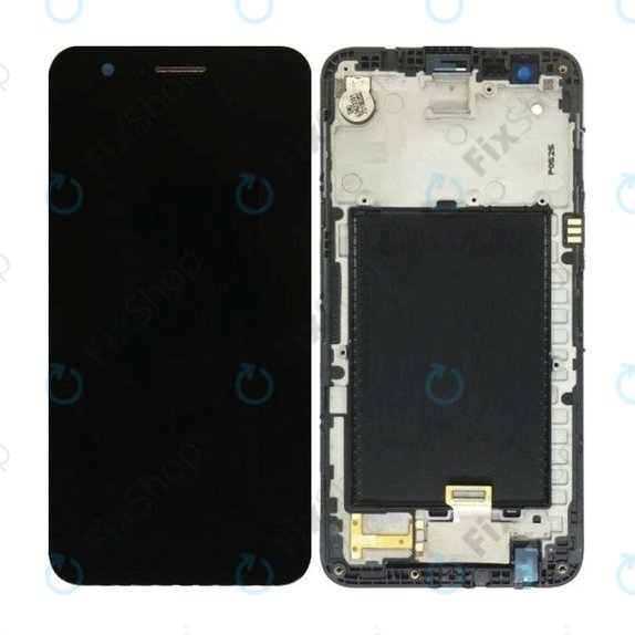 Συγκρότημα οθόνης για LG K10, M250N (2017), Μαύρο, Black, Aftermarket