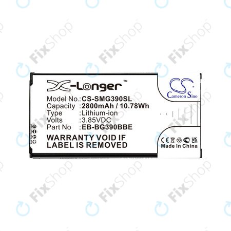 Μπαταρία για Samsung Galaxy Xcover 4, 4S, 2800mAh, Li-Ion, 3.85V, EB-BG390BBE, HQ
