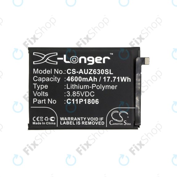 Μπαταρία για Asus Zenfone 6 2019, 4600mAh, Li-Pol, 3.85V, C11P1806, HQ