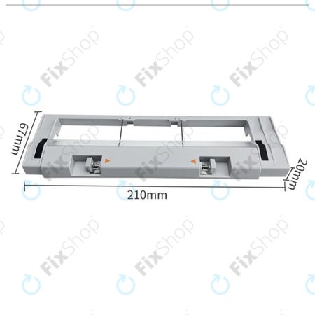 Κάλυμμα Κύριας Βούρτσας για Xiaomi Mi Robot Vacuum Mop (Mijia 1C) | 2 (Mijia 2C) | 2 Pro+ (Mijia 1T) | ασημί | silver