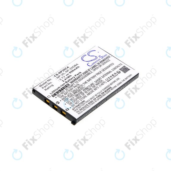 Μπαταρία για Casio Exilim Card Ex-S880, 650mAh, Li-Ion, 3.7V, NP-20, HQ
