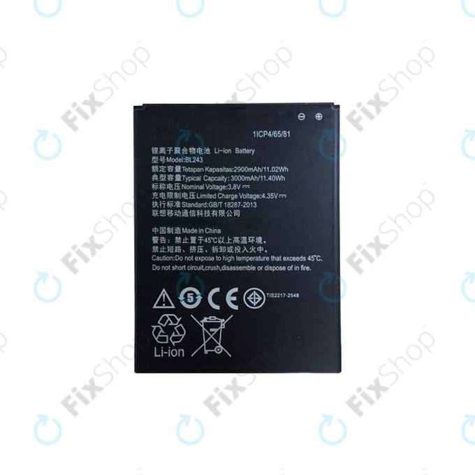 Μπαταρία για Lenovo A7000, BL243, 3000mAh