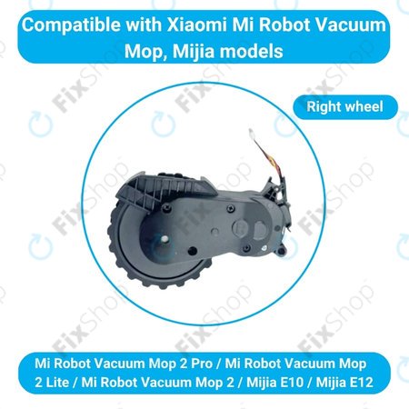 Τροχός με Κινητήρα (Δεξιός) για Xiaomi Mijia E10 | E12 | Mi Robot Vacuum Mop 2 Lite | 2 Pro | Μαύρο | Black