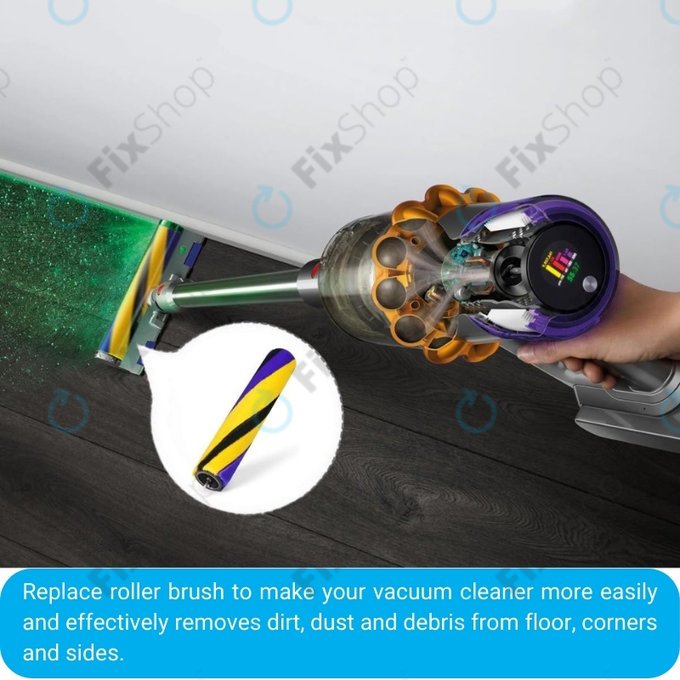 Κύρια Βούρτσα Κεφαλής Καθαρισμού Μαλακού Κυλίνδρου Slim Fluffy για Dyson V15 | Outsize