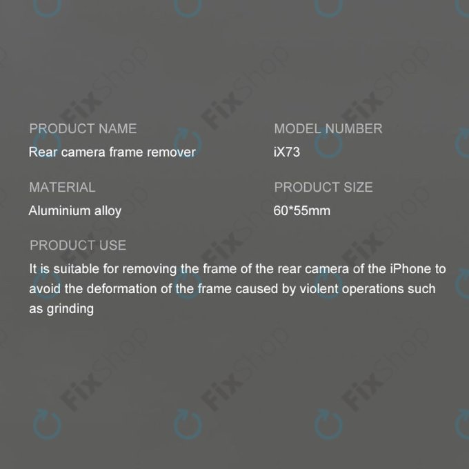 iFixes iX73 - εργαλείο αφαίρεσης πλαισίου πίσω κάμερας