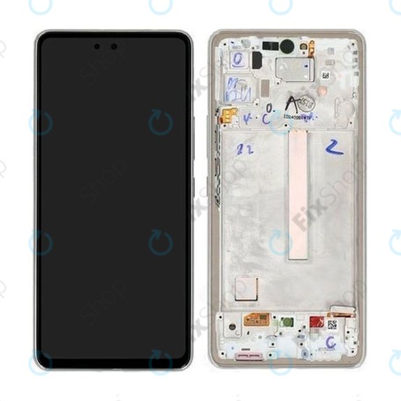 Συγκρότημα οθόνης για Samsung A53 5G, A536B, GH82-28024B, GH82-28025B, Awesome White, Service Pack