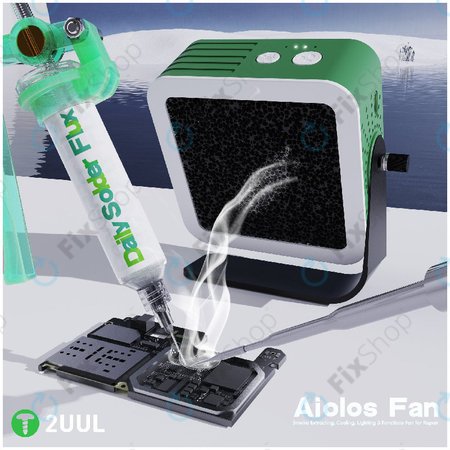 Απορροφητήρας καπνού και ανεμιστήρας ψύξης με φωτισμό LED, 2UUL DA98