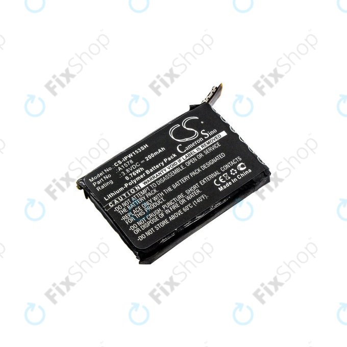 Μπαταρία για Apple Watch 1 38 mm, 200mAh, Li-Pol, 3.8 V, A1578, HQ