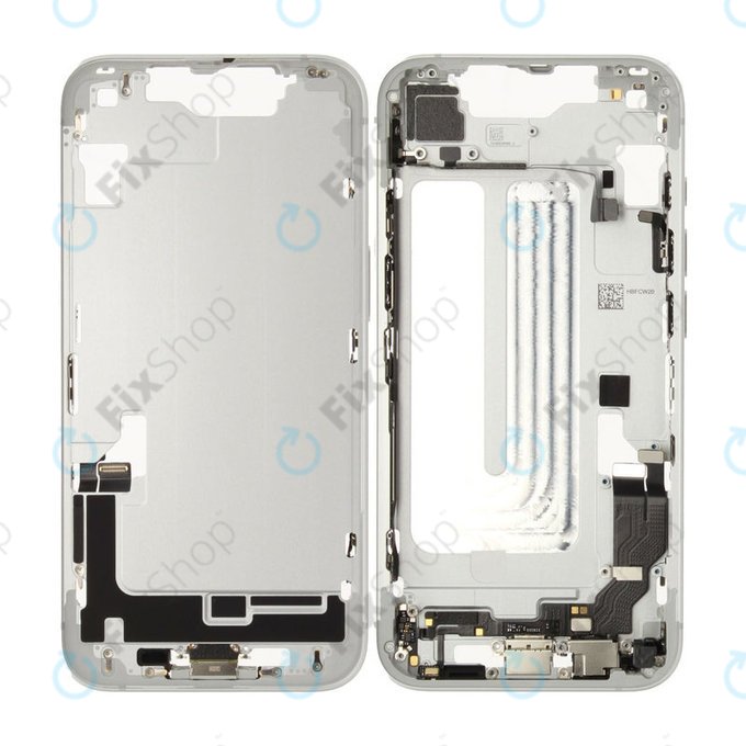 Μεσαίο πλαίσιο με μπαταρία για iPhone 16e | White | ZD076-00698 | Genuine Apple