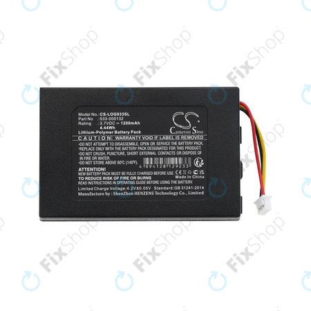 Μπαταρία για Logitech G533, G933, 1200mAh, Li-Pol, 3.7V, 533-000132, HQ
