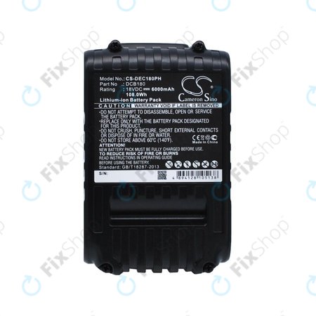 Battery για Dewalt CL-series | DC-series | DCB18x | DCB20x | Li-Ion | 6000mAh | HQ