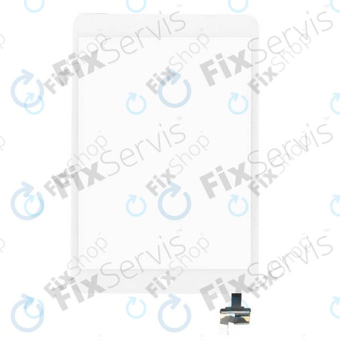 Οθόνη αφής με υποδοχή IC για iPad Mini, Mini 2, Λευκό, White