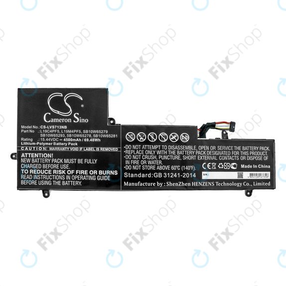 Μπαταρία για Lenovo Yoga Slim 7-15IIL, 4500mAh, Li-Pol, 15.44V, L19C4PF5, HQ