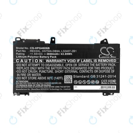 Μπαταρία για HP ProBook 455, 450, 445, 440, 430 G6, 3800mAh, Li-Pol, 11.55V, RE03XL, HQ