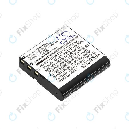 Μπαταρία για Casio Exilim Ex-FC100, 1100mAh, Li-Ion, 3.7V, NP-40, HQ
