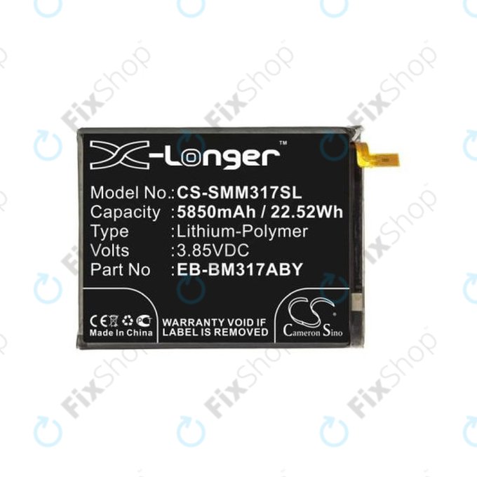 Μπαταρία για Samsung M31 M315F, M31s M317F, EB-BM317ABY, 5850mAh, HQ