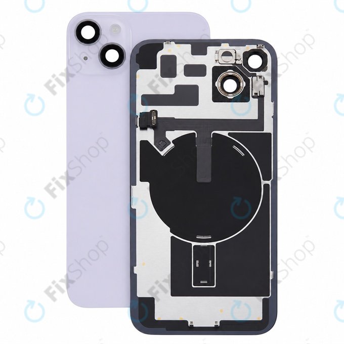 Γυαλί πίσω περιβλήματος για iPhone 14 Plus, Purple, Pulled A