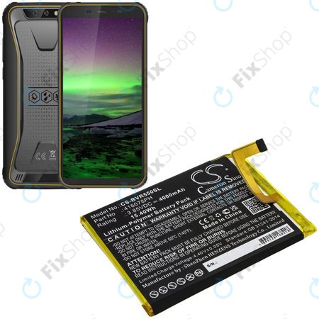 Μπαταρία για Blackview BV5500, 4000mAh, Li-Pol, 3.85V, 416078PH, HQ