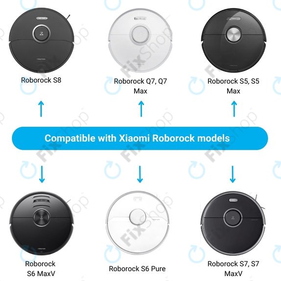Σταθμοί Φόρτισης για Xiaomi Roborock S5 Max | S6 Pure | S6 MaxV | S7 | S7 MaxV | Q7 | Q7 Max | Λευκό | White
