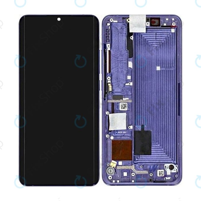 Συγκρότημα οθόνης για Xiaomi Mi Note 10 Lite, Nebula Purple, Service Pack