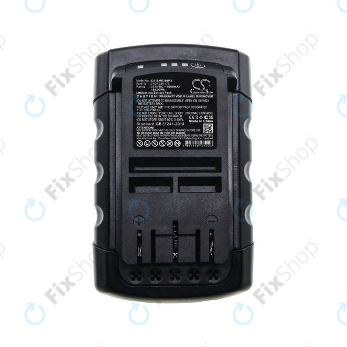 Μπαταρία για Bosch Rotak 32li, 37li, 43li, Easyrotak 36-550, 5000mAh, Li-Ion, 36V, 2 607 336 173, HQ