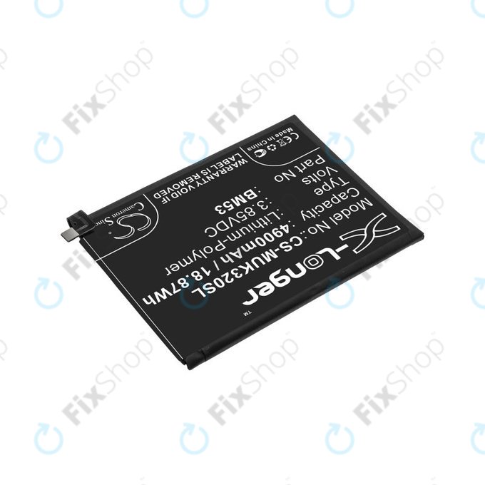 Μπαταρία για Xiaomi Mi 10T 5G M2007J3SY, 4900mAh, Li-Pol, 3.85 V, BM53, HQ