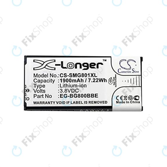 Μπαταρία για Samsung S5 Mini G800F, EB-BG800BBE, 1900mAh, HQ