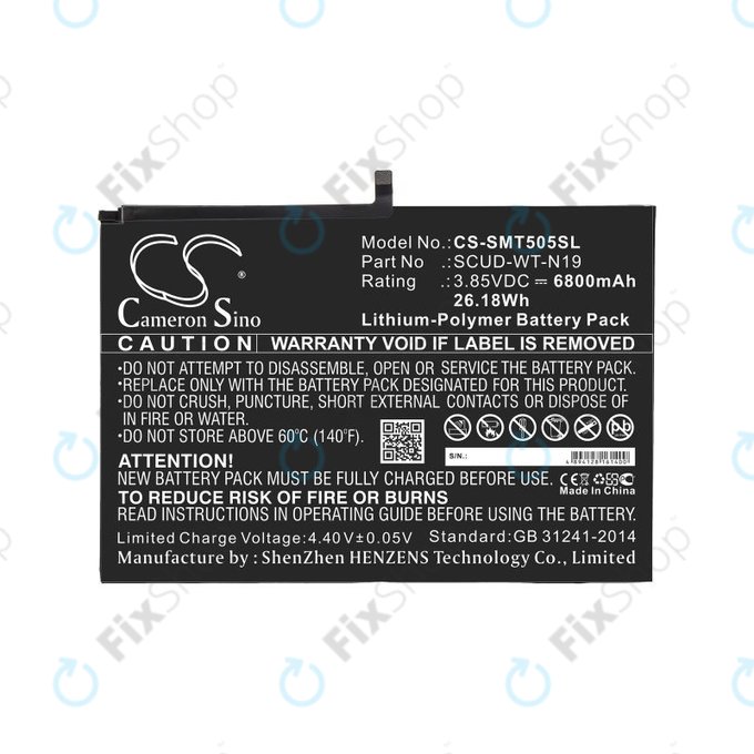 Μπαταρία για Samsung Galaxy Tab A7, 6800mAh, Li-Pol, 3.85V, SCUD-WT-N19, HQ