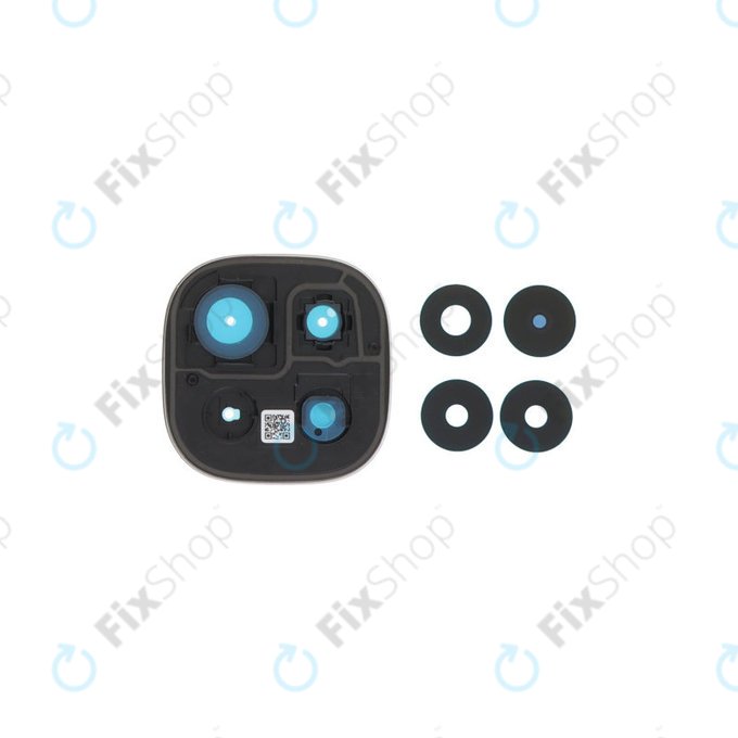 Γυαλί Φακού Πίσω Κάμερας με Πλαίσιο για Xiaomi Redmi Note 15 Pro 5G, Black