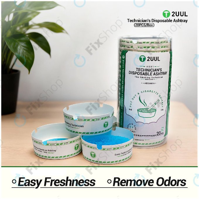 Σταχτοδοχείο μιας χρήσης για τεχνικούς, 2UUL AS01, 20τμχ/κουτί