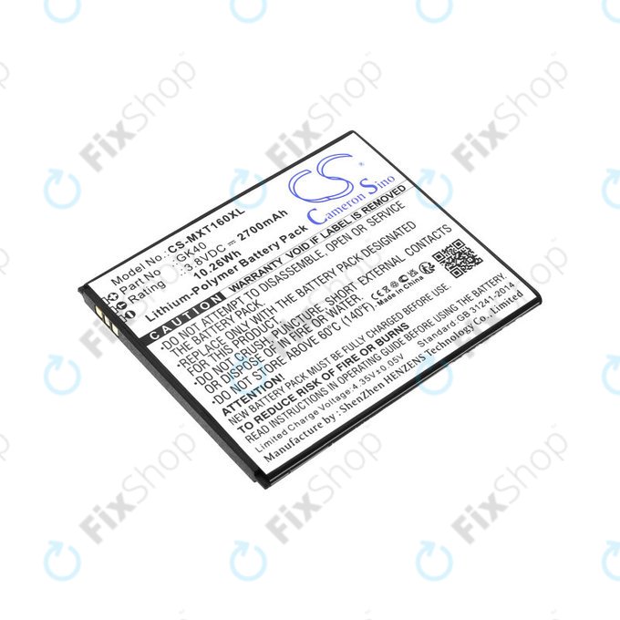 Μπαταρία για Motorola Moto E4 XT1761, 2700mAh, Li-Pol, 3.8 V, GK40, HQ