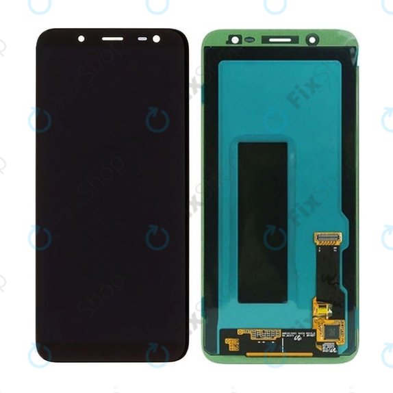 Οθόνη με οθόνη αφής για Samsung J6, J600F, GH97-21931A, GH97-22048A, Black, Service Pack