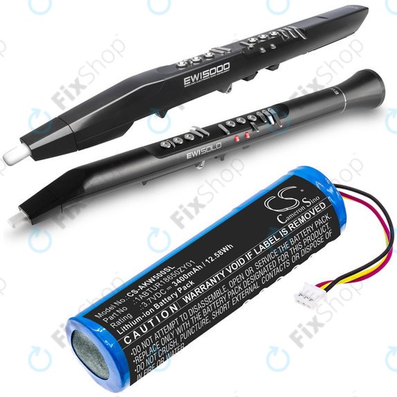Μπαταρία για Akai 5000 Solo, Ewi 5000, 3400mAh, Li-Ion, 3.7V, 1ABTUR18650ZY01, HQ